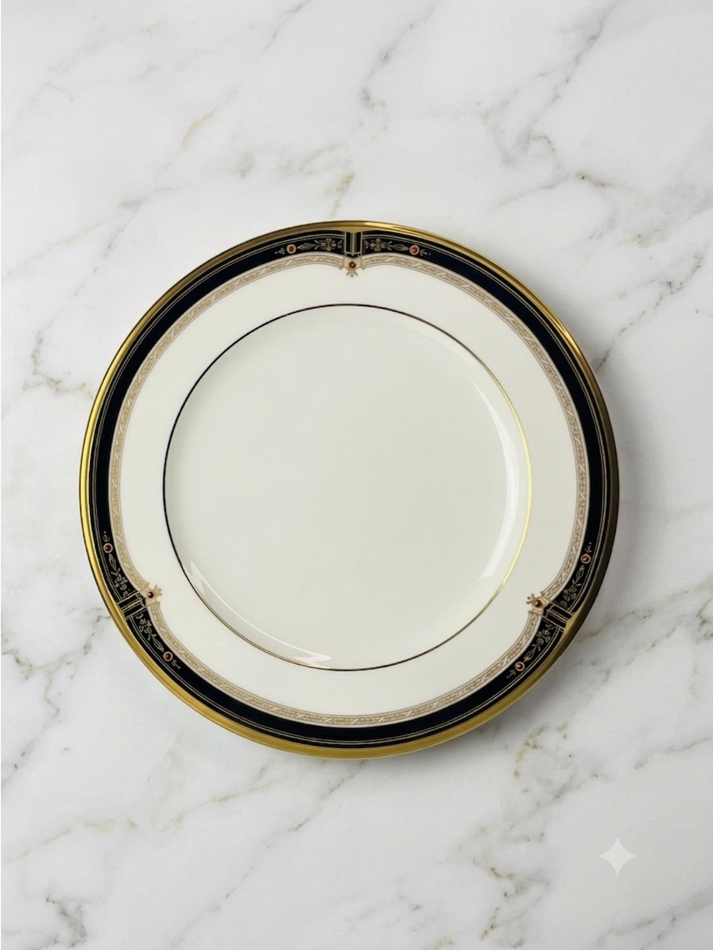 Noritake Bone China GOLD AND SABLE 9758 Salad Plate